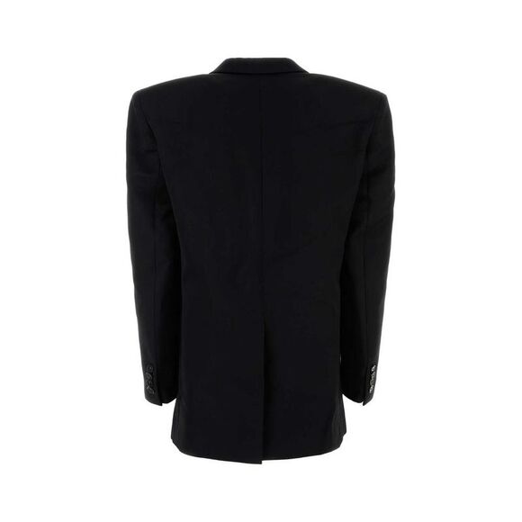 STELLA MCCARTNEY Single-Breasted Wool Blazer Women BLACK Coats & Jackets